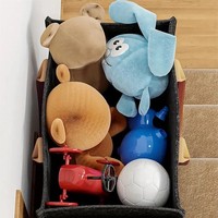 Sac fourre-tout en feutre transfrontalier en forme de L, sac à main en tissu grande capacité, panier de rangement pour escalier