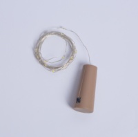 Guirlande lumineuse LED à piles en forme de bouchon de bouteille de vin, fil de cuivre, pour décoration intérieure, mariage, festival, vente en gros