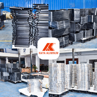 Cadre de miroir circulaire de piste en aluminium brossé, profilé d'extrusion en or champagne argent noir