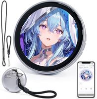 Badge électronique IA ChatGPT avec écran tactile 1,7 pouces, fonction vocale IA, traduction en temps réel, API ouverte, pendentif portable personnalisé, ODM