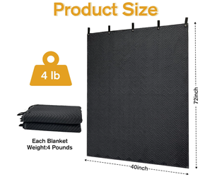 Soundproof <strong>Blanket</strong> with Grommets, Heavy Duty Sound Dampening Noise Reducing <strong>Blanket</strong> for Workshop, Basement, <strong>Laundry</strong>, Acoustic - Product Image 6