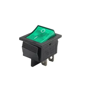 KCD4 Rocker Switch Power Touch On/off Switch 4Pins Feets Ship Type with light Red Blue Green