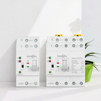 TOATS-2-2-63 220V 3Phase Dual Power Ats Automatic Generator Transfer Switch 63A 2P Timer Din Rail Type Kecepatan Peralihan <50ms untuk
