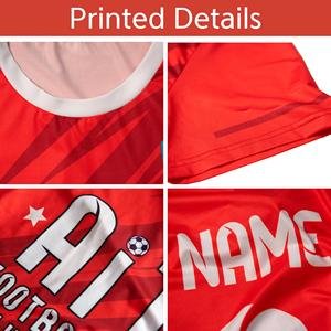Uniformi da <span class=keywords><strong>Calcio</strong></span> Personalizzate OEM ROVVO Maglie da <span class=keywords><strong>Calcio</strong></span> in Poliestere all'Ingrosso per Uomo - Product Image 3