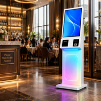 Kiosque de commande et de paiement en libre-service tout-en-un pour restaurant, avec écran tactile 27''/32'', Wi-Fi et fonction de paiement automatique