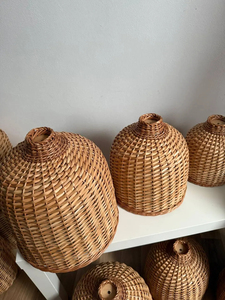 Pantalla de Lámpara Colgante de Ratán Natural, Cubierta de Luz de Mimbre Tejida a Mano en Vietnam para Iluminación de Isla de Cocina, Fabricante - Product Image 4