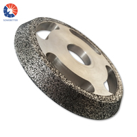 Meule diamantée et CBN électroplaquée super dure de 200 mm, 40 grains # -600 #   Grains abrasifs pour le polissage et l'ébavurage du métal, base aluminium