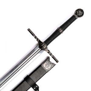 Vente en gros 50in <span class=keywords><strong>the</strong></span> <span class=keywords><strong>Witcher</strong></span> 3 Wild Hunt Cosplay Safe Prop Geralt of Rivia Épée à deux mains avec ceinture - Product Image 4
