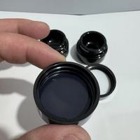 Pot en verre violet foncé noir de 5g 5ml Pot en verre UV avec couvercles