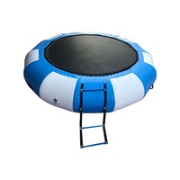 Trampoline gonflable de piscine, jeu de rebond gonflable, avec toboggan, personnalisé, pour l'eau