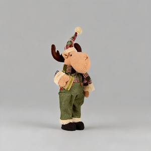 Juego <span class=keywords><strong>de</strong></span> Muñecos <span class=keywords><strong>de</strong></span> Peluche <span class=keywords><strong>de</strong></span> Santa Claus y Reno - Decoraciones Navideñas para <span class=keywords><strong>Mesa</strong></span>, Animales <span class=keywords><strong>de</strong></span> Peluche Festivos para Exhibición en el Suelo - Product Image 4