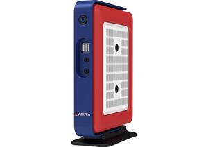 Mini PC Industrial Rojo y Azul con Puerto USB y Rejilla de Ventilación - Product Image 1