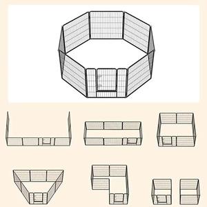 Groothandel Opvouwbare Modulaire Draad Pet Hek Buiten Hond Hek Gemakkelijk Te Dragen Hek Indoor Hekwerk Draagbare Hekken Voor Honden - Product Image 5
