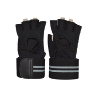Accessoires de gymnastique rose noir gants réglables exercice antidérapant haltérophilie gants de Fitness entraînement Fitness pour hommes
