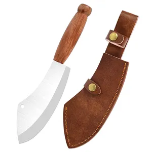 Dilimleme domuz Hamburg bıçak 7.5 inç evrensel şef doğrayın sebze kesim kemik balta bıçaklar mat cilalı açık mutfak bıçağı