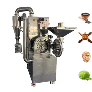 DZJX Super Fine Powder Herbal Fish Meal Making Machine Dates Industrial Pepper Grind Grinding With Cooling System