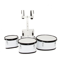 Kit de batterie de voyage professionnel 3 pièces (8+10+12 pouces) avec baguettes
