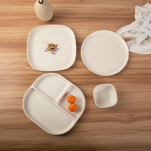 Pabrik Cina grosir 100% melamin peralatan makan Matte persegi melamin piring tidak bisa pecah melamin piring untuk restoran katering - Product Image 3