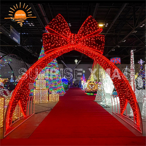 IP65 impermeable al aire libre casa patio decoración escultura motivo LED luz Navidad decoración caja de regalo 3D caja de regalo LUZ DE Navidad - Product Image 2