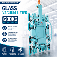 TXBF-RECT-600KG-R17 Ventouse rectangulaire de 600 kg pour verre, machine de levage de verre à ventouse pour l'installation de murs-rideaux