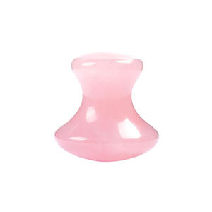 Pierre visage masseur pierre gemme champignon gua sha collection, améthyste rose quartz jade obsidienne champignon pour salon de beauté - Product Image 3