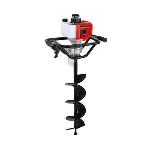 NEOBRISKEN - Taladro de Tierra Comercial a Gasolina con Motor de 2 Tiempos y 52 cc, de Acero Inoxidable, Impresionante Capacidad de Perforación, Modelo N742 - Product Image 1
