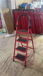 <span class=keywords><strong>Escalera</strong></span> <span class=keywords><strong>Plegable</strong></span> de Acero al Carbono con Capacidad de 150 kg, Escalón en Forma de A, <span class=keywords><strong>Escalera</strong></span> Móvil Telescópica Multifuncional para Interiores - Product Image 5