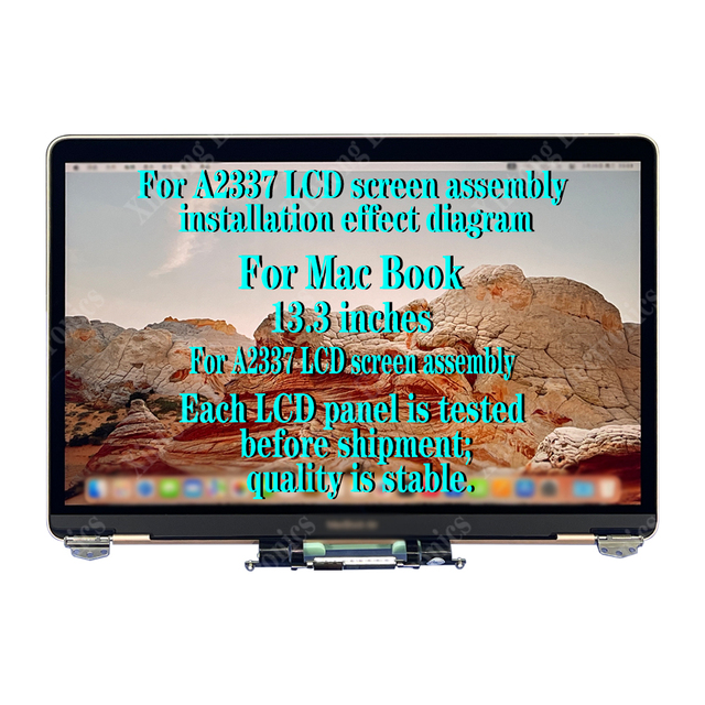 Wholesale for MacBook Air 2020 New Laptop A2337 LCD Screen Assembly Upper Half A2337 Monitor Screen 13.3 Inch LCD Screen