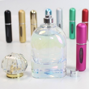 Bán Buôn Sang Trọng Mini Xách Tay Nước Hoa Atomizer Chai Thủy Tinh Cơ Thể Nhôm Cap Kim Loại Phun Twist Refillable Xách Tay Nước Hoa - Product Image 1