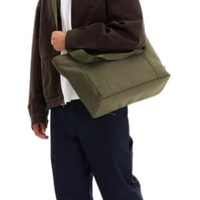Sac fourre-tout en toile recyclée, vente en gros, couleur personnalisée avec poche logo pour femmes, idéal pour le shopping.