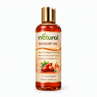 Minyak Rosehip Anti Penuaan Mencerahkan Kulit Memperbaiki Kulit Alami Minyak Rosehip Cold Pressed untuk Serum Wajah Minyak Tubuh Penggunaan Kosmetik OEM