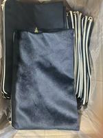 Sac de rangement en velours hollandais personnalisé avec logo, pochette à cordon pour tuiles et supports de mahjong américain, velours doux hollandais