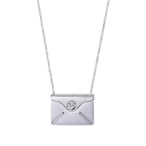 Collar de acero inoxidable <span class=keywords><strong>con</strong></span> diseño europeo moderno, tipo sobre, <span class=keywords><strong>con</strong></span> medallón para <span class=keywords><strong>foto</strong></span> interior y cristal DIY - Product Image 3