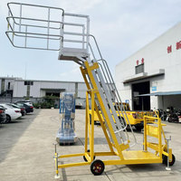 Plate-forme d'échelle mobile en acier pliable de conception moderne pour l'inspection de l'eau carburant du gaz camion-citerne de route
