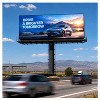 Écran publicitaire LED extérieur P8, grand écran publicitaire commercial pour bâtiment, bord de route, haute luminosité, affichage numérique étanche