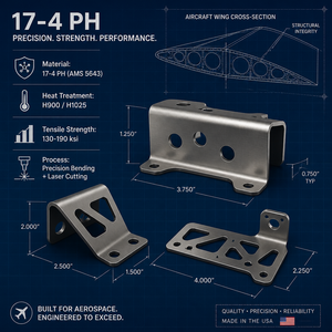 Fabrication sur mesure de tôles en acier inoxydable 17-4 PH pour pièces aérospatiales - Product Image 5