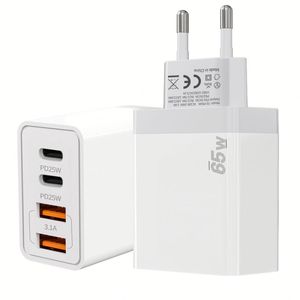4 Charging Ports Dual <b>Type</b> <b>C</b> Fast Charger 25W 50W Phone Charger Quick Charge <b>USB</b>-<b>C</b>-<b>C</b> Wall Charger for Iphone for Huawei - Product Image 2