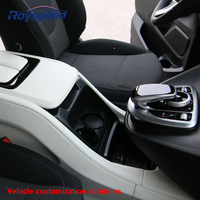 Boîte d'accoudoir avant en cuir Mercedes-Benz Classe V 220D250D260 W447, réfrigérateur double couche, écran tactile, chargeur USB, porte-gobelet