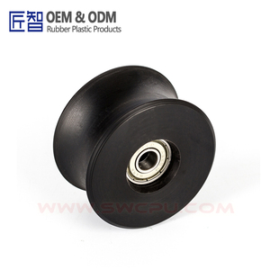 Bán buôn tùy chỉnh tiêm Nhựa Nylon Bánh xe lăn U rãnh Nylon ròng rọc với mang - Product Image 1