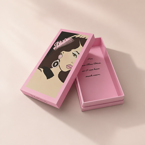 Caja de Regalo de Lujo Degradable con Acabado Mate <span class=keywords><strong>Rosa</strong></span>, Cajas Rígidas para Regalos de Belleza y Cabello - Product Image 1