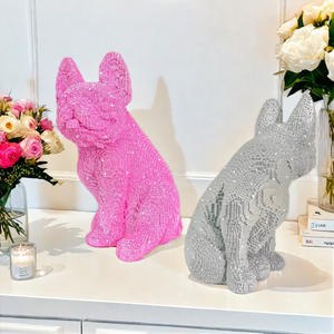 Light Luxury Sprinkled Gold <b>Building</b> <b>Block</b> Sitting Style Bucket Ornament Creative Home Decoration Epoxy Resin Sculpted Folk Art - Product Image 3