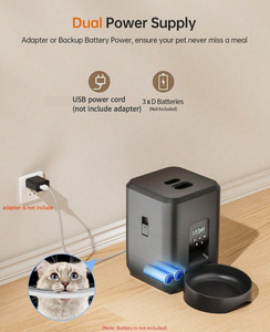 تصميم جديد 2L Cat وabs تعمل ببطارية <span class=keywords><strong>Pet</strong></span> <span class=keywords><strong>Pet</strong></span>-sersmall وعاء تغذية للحيوانات الأليفة مشحون أوتوماتيكياً - Product Image 3