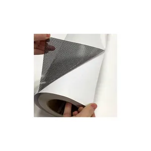 Material de impressão digital do solvente ecológico, visão única do vinil transparente através do vinil para o gráfico