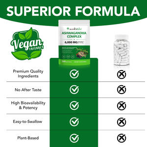 Acentiallabs Organik Aşvaganda Kompleksi Kapsülleri GDO'suz Glutensiz Stres Giderici Enerji Verici Aşvaganda Yumuşak Kapsül Takviyesi - Product Image 5