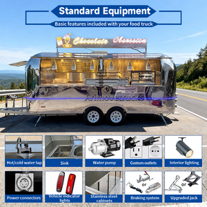 Remolque Comercial Móvil para Comida, Carrito <span class=keywords><strong>de</strong></span> Comida para Hamburguesas, Pizza, Hot Dogs, Camiones <span class=keywords><strong>de</strong></span> Comida Multifuncionales en Venta <span class=keywords><strong>Cerca</strong></span> <span class=keywords><strong>de</strong></span> <span class=keywords><strong>Mí</strong></span> - Product Image 4