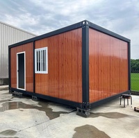 Maison conteneur mobile détachable facile à assembler préfabriquée chambre simple moderne avec panneaux solaires