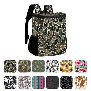 Nouveau en Stock Support Personnalisé Western Plaid Camo Vache Imprimer Camping En Plein Air Pique-Nique <span class=keywords><strong>Isotherme</strong></span> <span class=keywords><strong>Sac</strong></span> <span class=keywords><strong>À</strong></span> <span class=keywords><strong>Dos</strong></span> <span class=keywords><strong>Avec</strong></span> Poches Latérales - Product Image 1