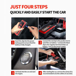 대용량 12V 휴대용 점프 스타터 비상 차량 백업 배터리 (MPPT 컨트롤러 및 손전등 점화 보조 장치 포함) - Product Image 5