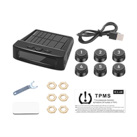 Système d'alarme de sécurité automatique de surveillance de la pression des pneus Surveillance solaire de la température des pneus Camion VR TPMS 6 capteurs