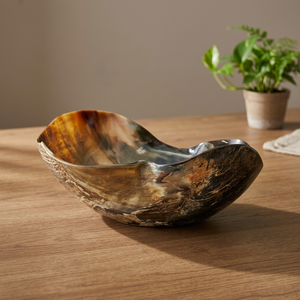 Tazón de Cuerno de Búfalo B S International, Hecho a Mano, Diseño Vintage Pulido, Ecológico, de Alta Calidad, 0.4 kg, para Servir Comida en el Regreso a Clases - Product Image 1